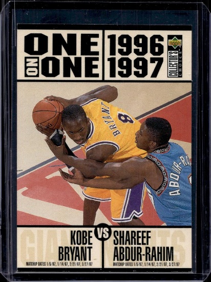 KOBE BRYANT SHAREEF ABDUR RAHIM 1996-97 UPPER DECK CHOICE ROOKIE