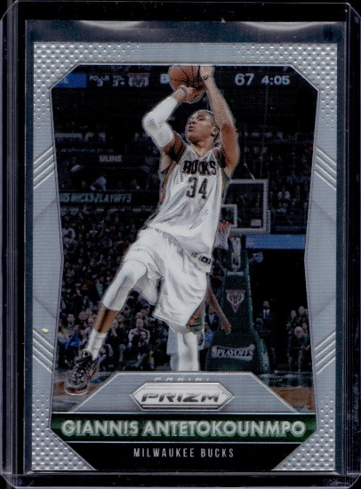 GIANNIS ANTETOKOUNMPO 2015-16 PANINI PRIZM SILVER PRIZM
