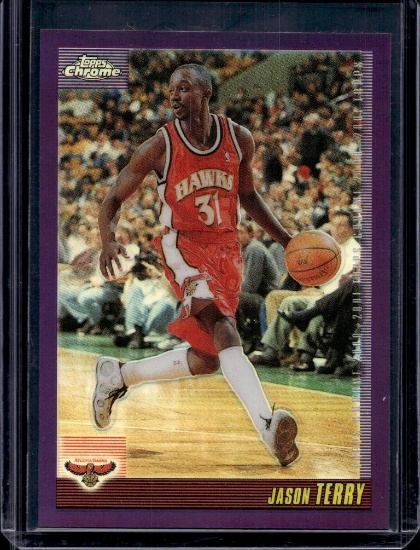 JASON TERRY 2000-01 TOPPS CHROME REFRACTOR