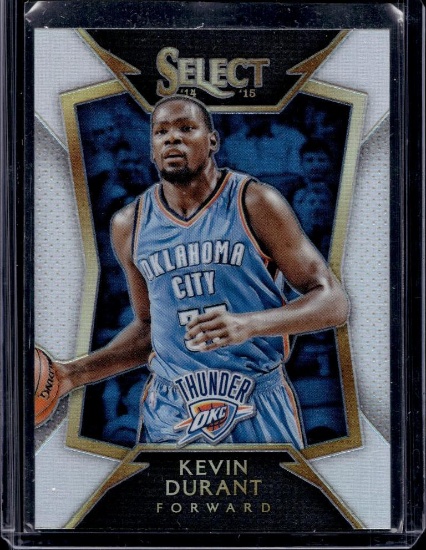 KEVIN DURANT 2015-16 PANINI SELECT SILVER PRIZM