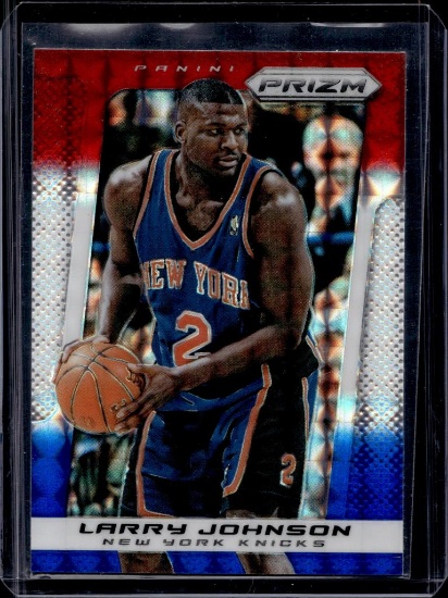 LARRY JOHNSON 2013-14 PANINI PRIZM RED, WHITE & BLUE PRIZM