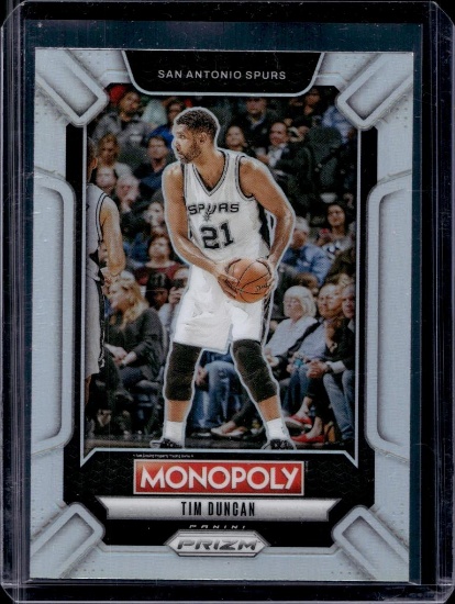 TIM DUNCAN 2024-25 PANINI PRIZM MONOPOLY SILVER PRIZM