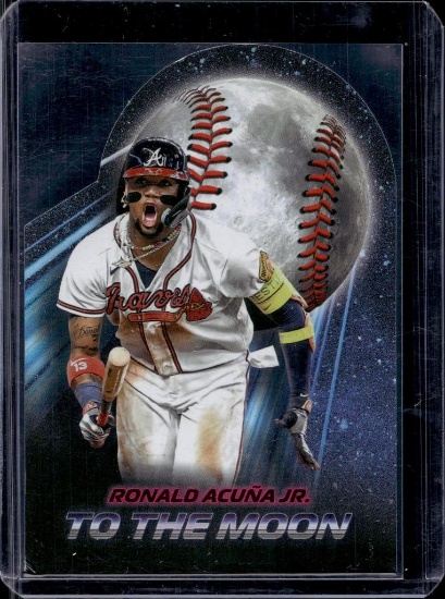 RONALD ACUNA JR 2024 TOPPS TO THE MOON DIE CUT INSERT