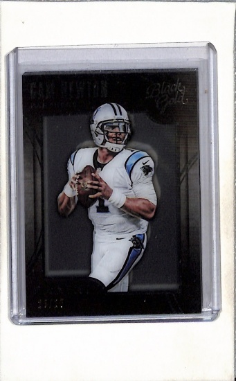 CAM NEWTON 2015 PANINI BLACK GOLD SILVER SP