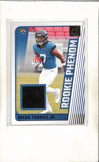 BRIAN THOMAS JR 2024 DONRUSS JERSEY ROOKIE CARD