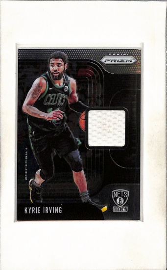 KYRIE IRVING 2019-20 PANINI PRIZM GAME USED JERSEY CARD