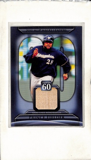 PRINCE FIELDER 2011 TOPPS GAME USED BAT CARD