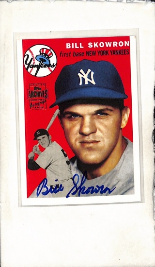 BILL SKOWRON 2001 TOPPS ARCHIVES AUTOGRAPH CARD