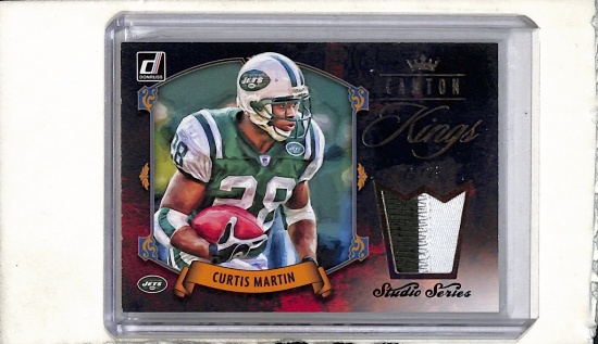 CURTIS MARTIN 2020 DONRUSS GAME USED JERSEY PATCH