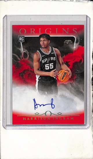 HARRISON INGRAM 2024-25 PANINI ORIGINS RED AUTOGRAPH ROOKIE CARD