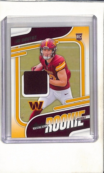 LUKE MCCAFFREY 2024 DONRUSS JERSEY ROOKIE CARD