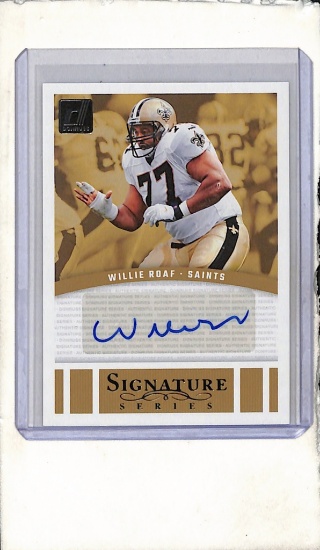 WILLIE ROAF 2024 DONRUSS SIGNATURE SERIES AUTOGRAPH CARD