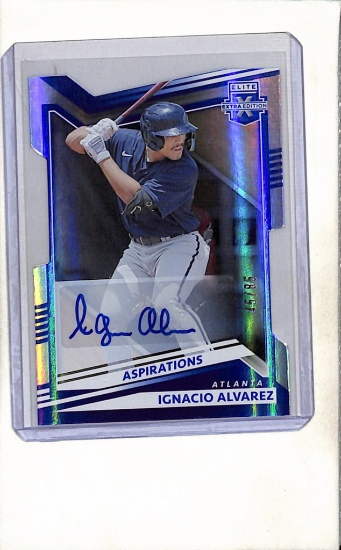 IGNACIO ALVAREZ 2022 PANINI ELITE EXTRA ASPIRATIONS AUTOGRAPH ROOKIE CARD
