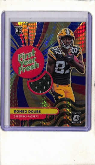 ROMERO DOUBS 2022 PANINI OPTIC PRIZM JERSEY ROOKIE CARD