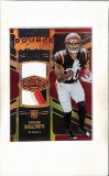 CHASE BROWN 2023 PANINI PLATES & PATCHES DUAL JERSEY PATCH ROOKIE CARD