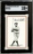 BABE RUTH 1978 LANDSMAN PLAYING CARD 8 OF CLUBS. SGC GRADED