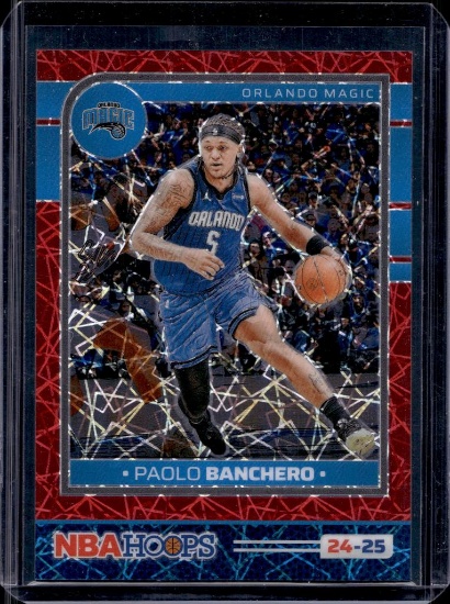 PAOLO BANCHERO 2024-25 HOOPS PREMIUM RED LAZER PRIZM