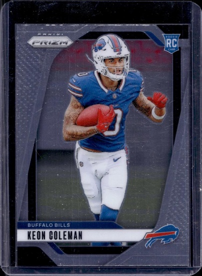 KEON COLEMAN 2024 PANINI PRIZM ROOKIE CARD