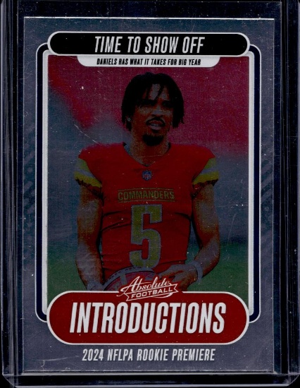JAYDEN DANIELS 2024 PANINI ABSOLUTE INTRODUCTIONS ROOKIE CARD