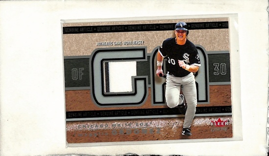 MAGGLIO ORDONEZ 2003 FLEER GAME USED JERSEY CARD