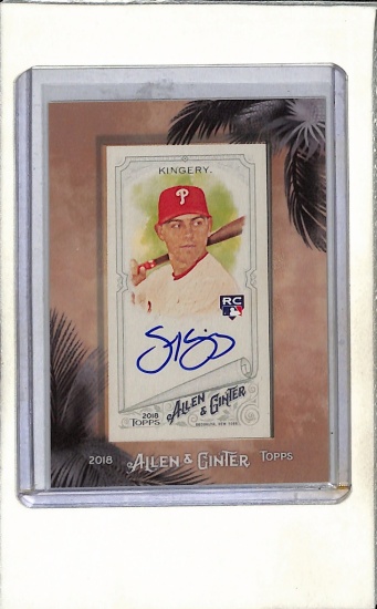 SCOTT KINGERY 2018 TOPPS ALLEN & GINTER AUTOGRAPH ROOKIE CARD