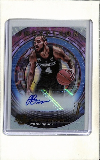 JARED BYNUM 2022-23 BOWMAN U INCEPTION AUTOGRAPH ROOKIE CARD