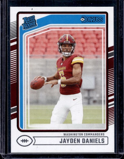 JAYDEN DANIELS 2024 DONRUSS ROOKIE CARD