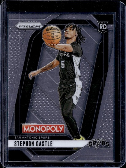 STEPHON CASTLE 2024-25 PANINI PRIZM MONOPOLY ROOKIE CARD