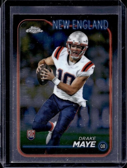 DRAKE MAYE 2024 TOPPS CHROME ROOKIE CARD