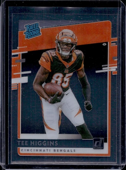 TEE HIGGINS 2020 DONRUSS CLEARLY ROOKIE CARD