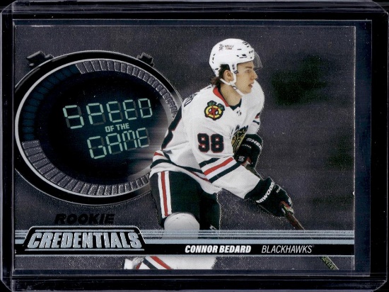 CONNOR BEDARD 2023-24 UPPER DECK SPEED OF THE GAME ROOKIE CARD