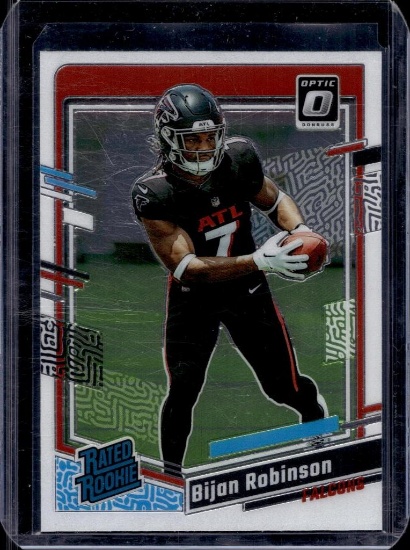 BIJAN ROBINSON 2023 PANINI OPTIC ROOKIE CARD