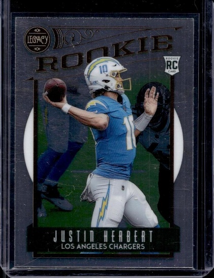 JUSTIN HERBERT 2020 PANINI LEGACY CHROME ROOKIE CARD