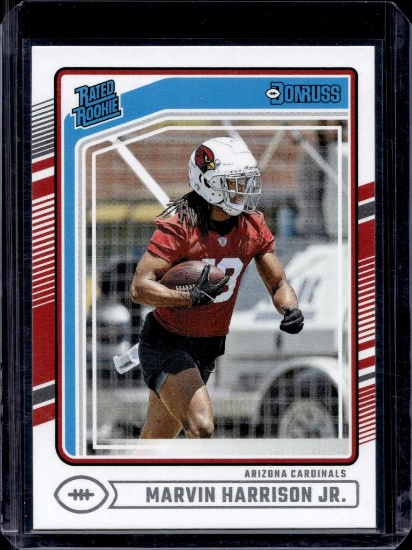 MARVIN HARRISON JR 2024 DONRUSS ROOKIE CARD