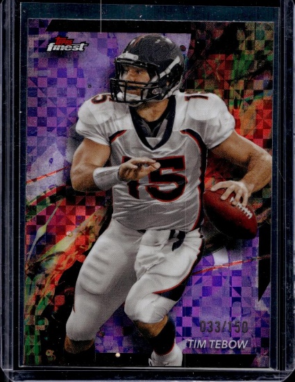 TIM TEBOW 2024 TOPPS FINEST PURPLE XFRACTOR