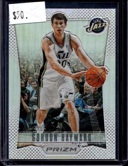 GORDON HAYWARD 2012-13 PANINI PRIZM SILVER PRIZM. FIRST YEAR OF PRIZM