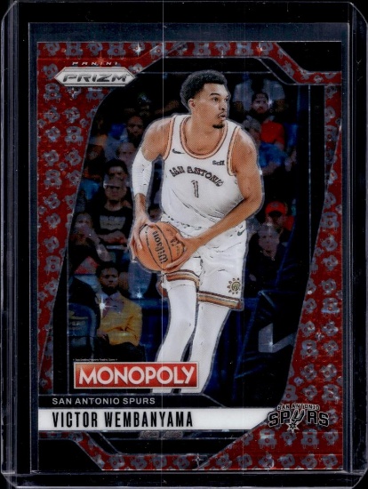 VICTOR WEMBANYAMA 2024-25 PANINI PRIZM MONOPOLY RED CAR PRIZM