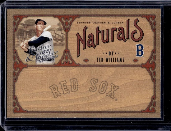 TED WILLIAMS 2005 DONRUSS LEATHER & LUMBER NATURALS INSERT
