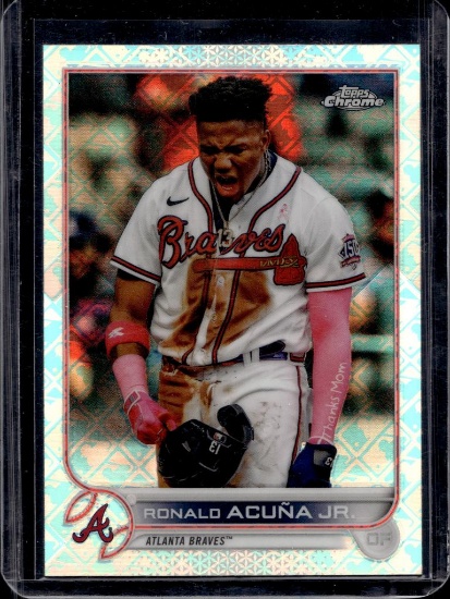 RONALD ACUNA JR 2022 TOPPS CHROME LOGOFRACTOR