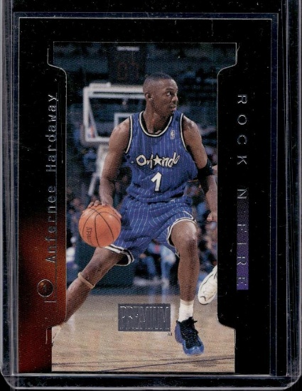 ANFERNEE HARDAWAY 1997-98 SKYBOX PREMIUM ROCK N FIRE INSERT