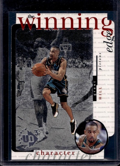 GRANT HILL 1997-98 UPPER DECK UD3 WINNING EDGE DIE CUT INSERT SP