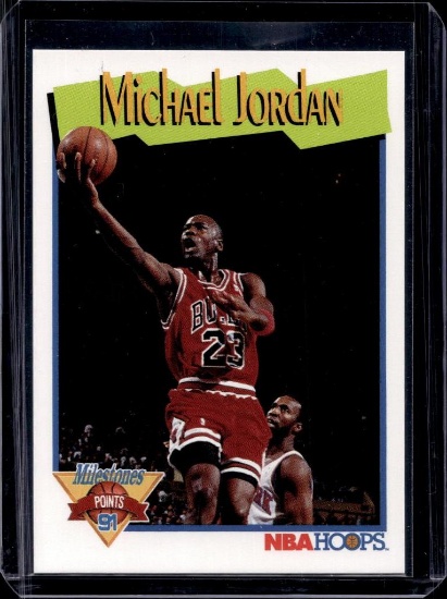 MICHAEL JORDAN 1991-92 HOOPS MILESTONES