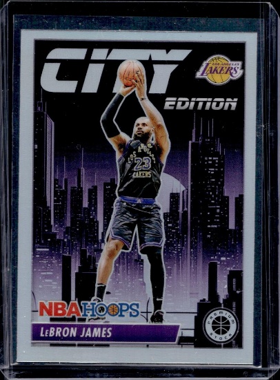 LEBRON JAMES 2022-23 HOOPS PREMIUM CITY EDITION SILVER PRIZM