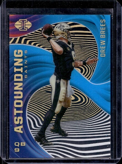 DREW BREES 2020 PANINI ILLUSIONS ASTOUNDING BLUE