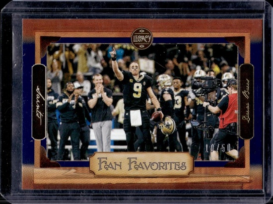 DREW BREES 2020 PANINI LEGACY FAN FAVORITES BLUE