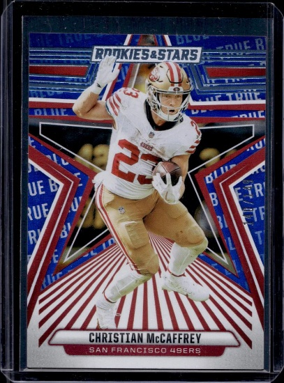 CHRISTIAN MCCAFFREY 2024 PANINI ROOKIES & STARS TRUE BLUE