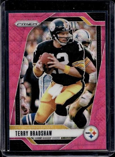 TERRY BRADSHAW 2024 PANINI PRIZM PINK WAVE PRIZM