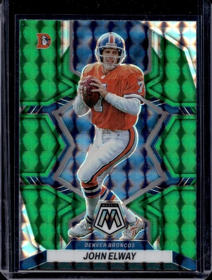 JOHN ELWAY 2022 PANINI MOSAIC GREEN PRIZM