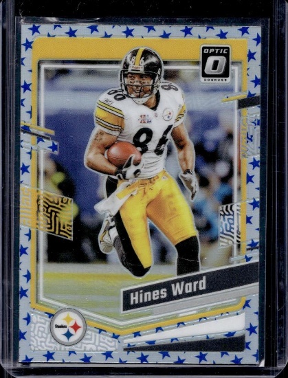 HINES WARD 2023 PANINI OPTIC BLUE STARS PRIZM