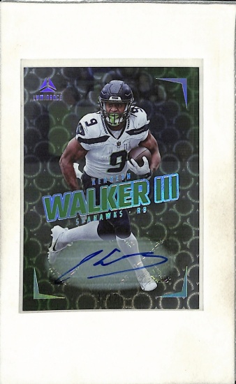 KENNETH WALKER III 2024 PANINI LUMINANCE AUTOGRAPH CARD